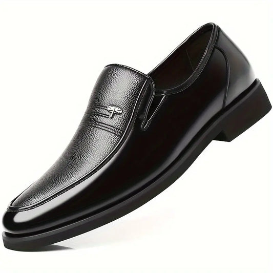 Men’s Leather Dress Shoe Loafers – Lightweight Breathable Slip-On Shoes